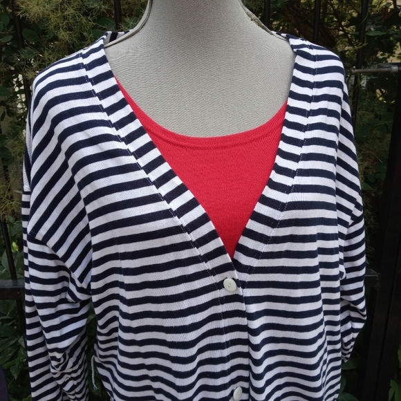 VINTAGE 80's Cardigan/Tank Top Size Large - Picture 5 of 10